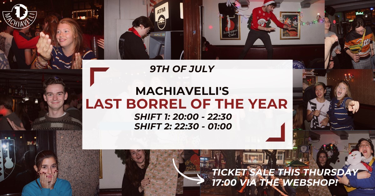 Machiavelli's last borrel of the year