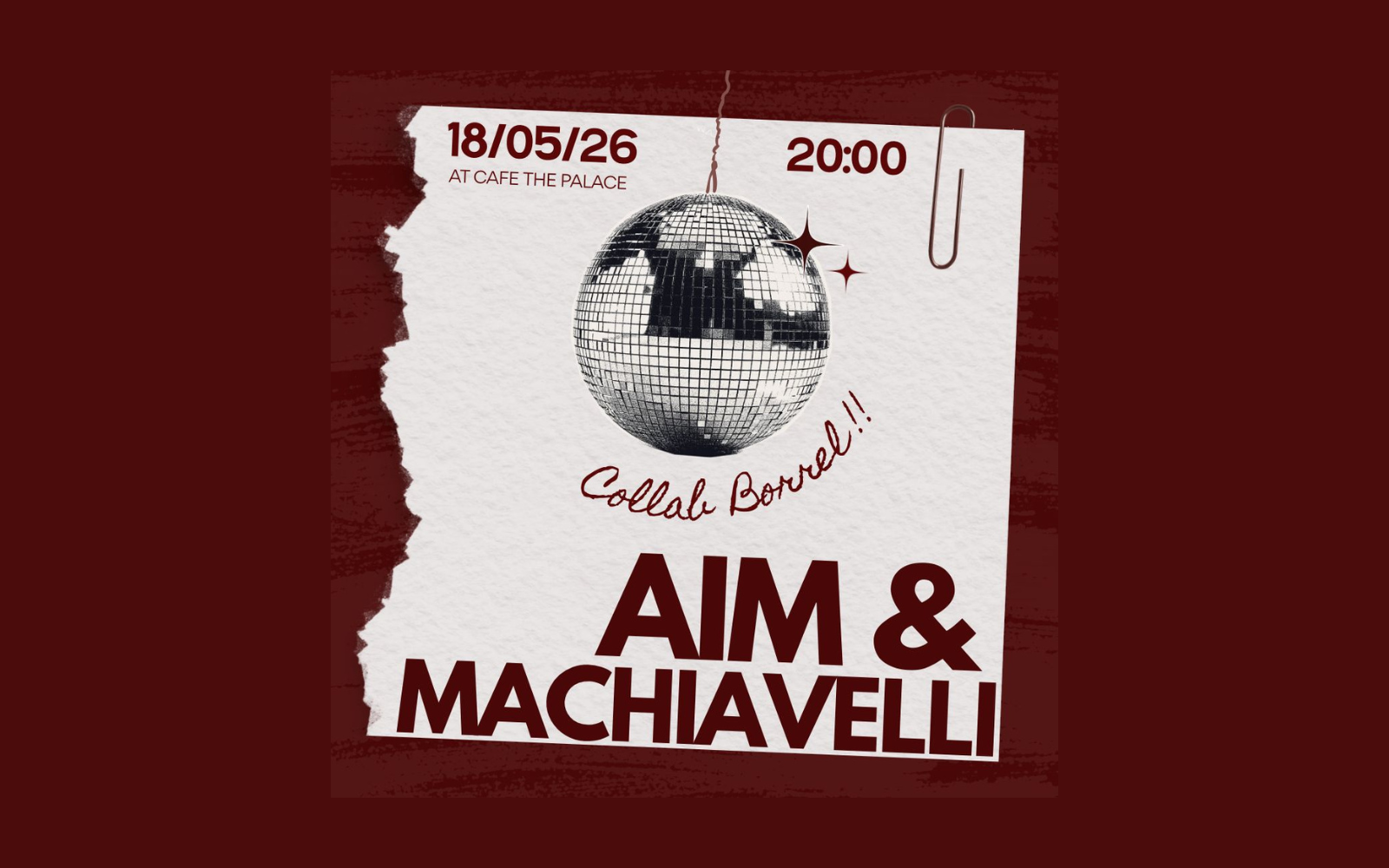 AIM & MACHIAVELLI Borrel