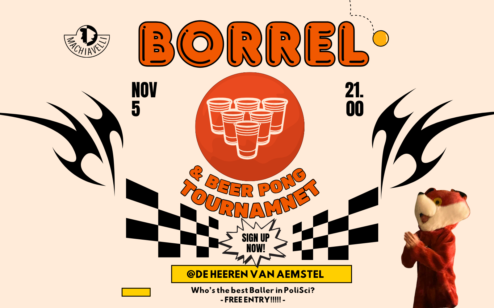 Beer Pong Tournament & Borrel