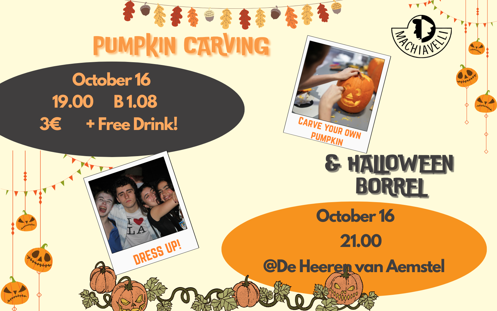 Halloween Borrel and Pumpkin Carving